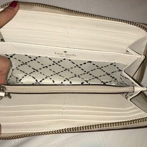 Cream Kate spade wallet